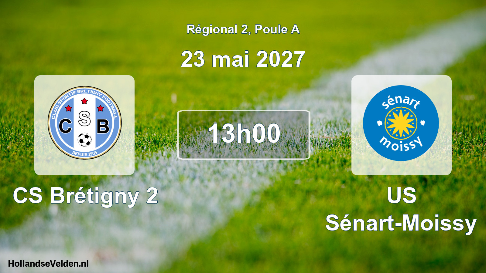 Scheduled Match: CS Brétigny 2 - US Sénart-Moissy (23 May 2027)