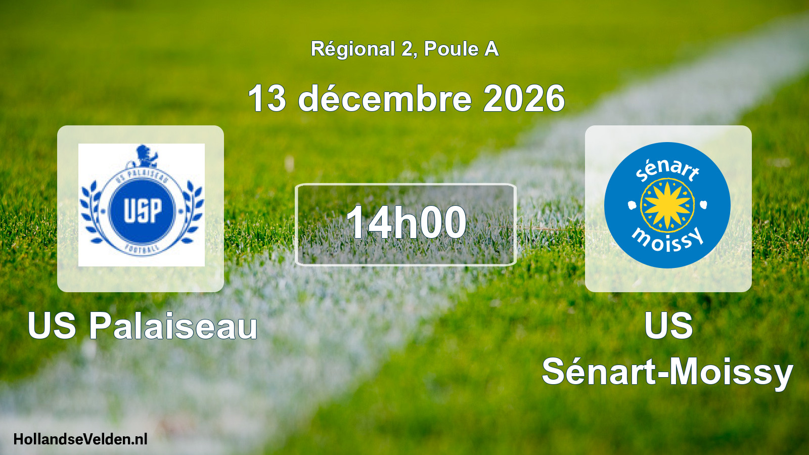 Scheduled Match: US Palaiseau - US Sénart-Moissy (13 December 2026)