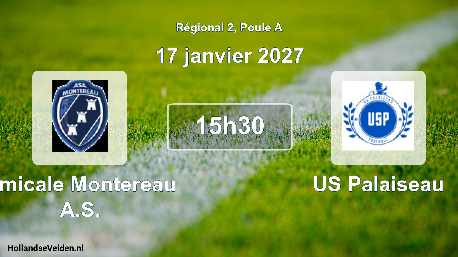 Scheduled Match: Amicale Montereau A.S. - US Palaiseau (17 January 2027)