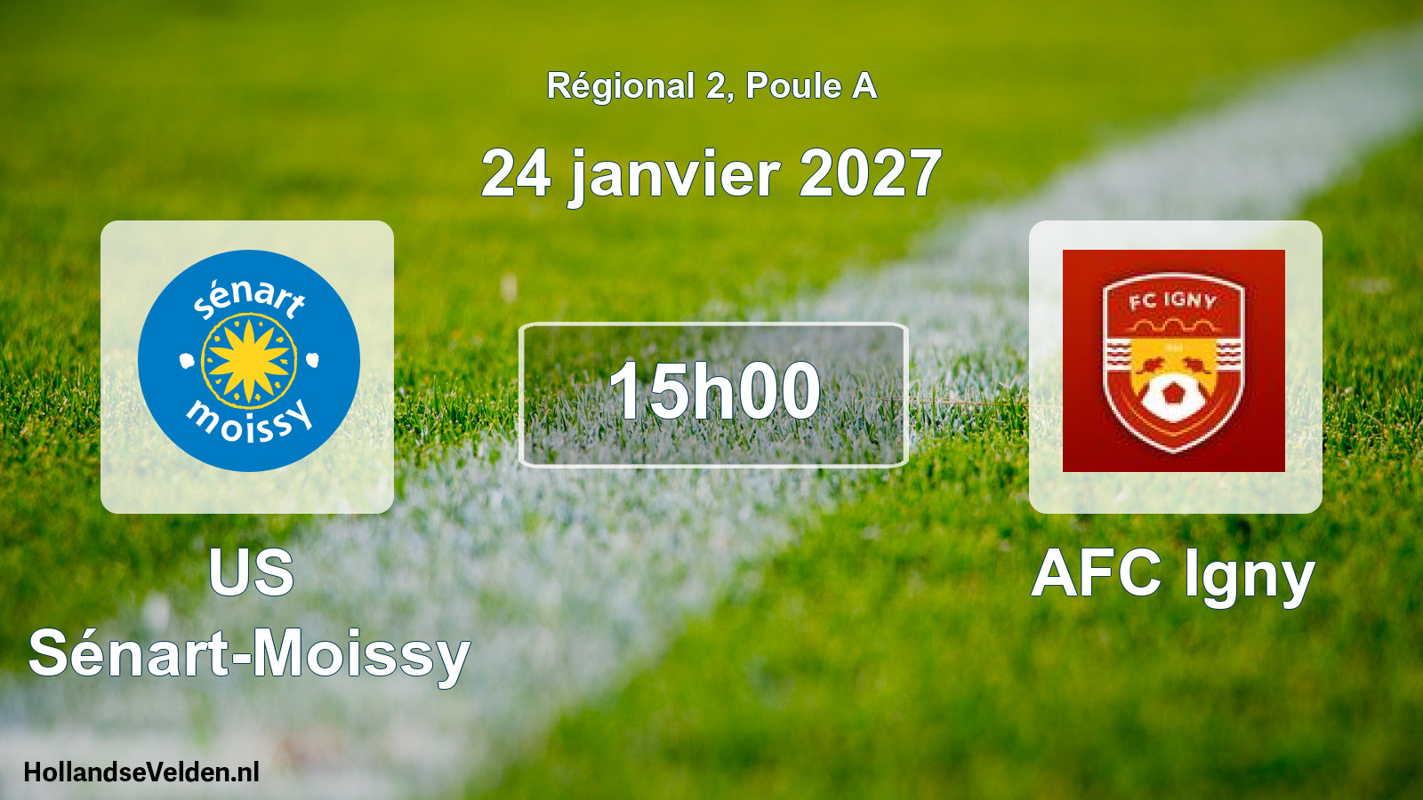 Geplande wedstrijd: US Sénart-Moissy - AFC Igny (24 januari 2027)