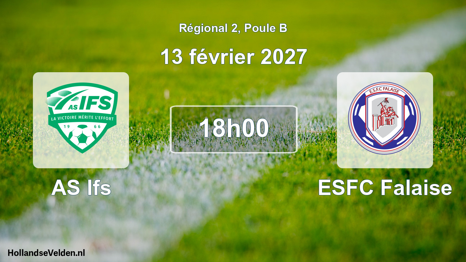 Scheduled Match: AS Ifs - ESFC Falaise (13 February 2027)
