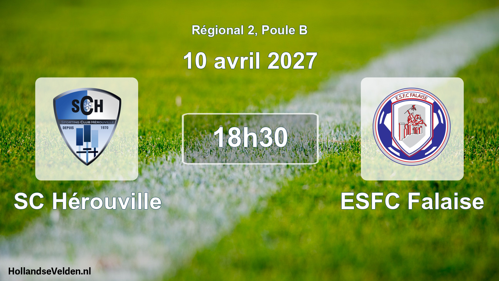 Match programmé: SC Hérouville - ESFC Falaise (10 avril 2027)