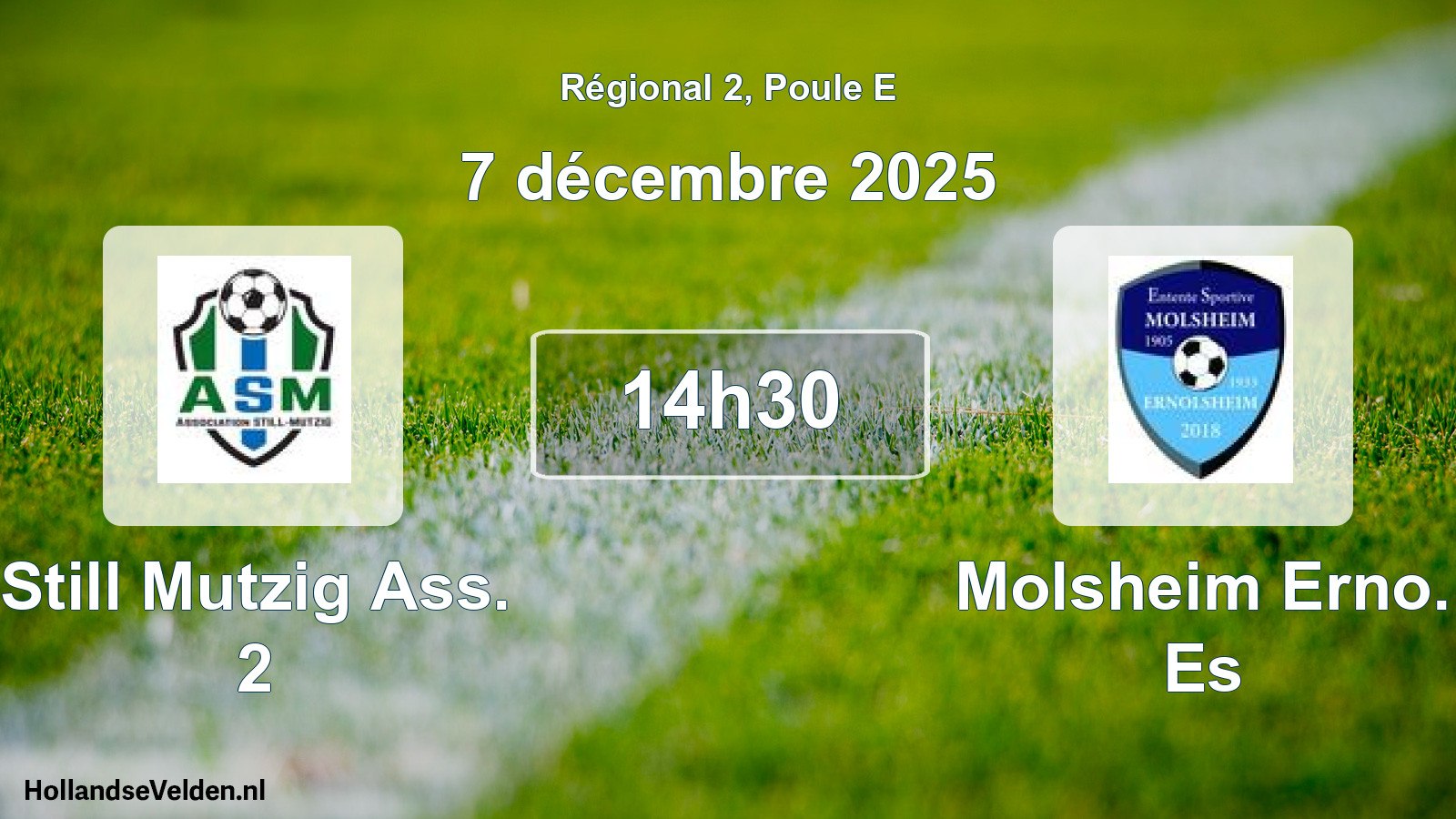 Scheduled Match: Still Mutzig Ass. 2 - Molsheim Erno. Es (7 December 2025)