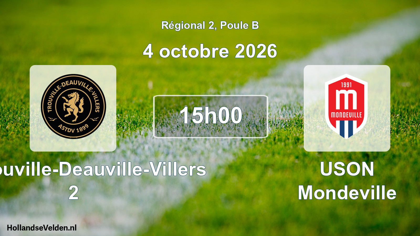 Scheduled Match: AS Trouville-Deauville-Villers 2 - USON Mondeville (4 October 2026)