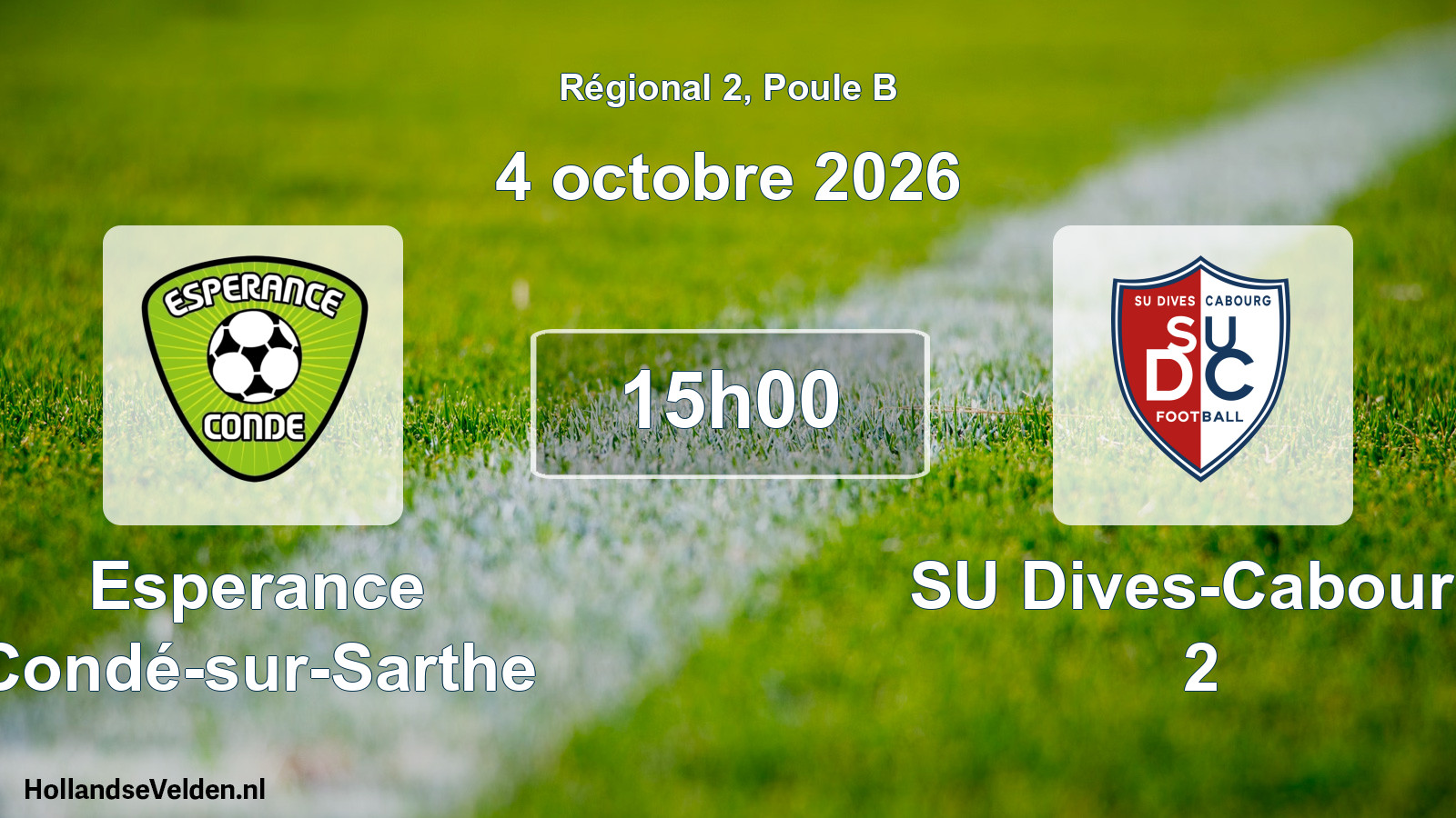 Scheduled Match: Esperance Condé-sur-Sarthe - SU Dives-Cabourg 2 (4 October 2026)