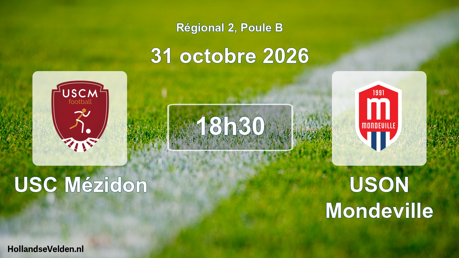 Scheduled Match: USC Mézidon - USON Mondeville (31 October 2026)
