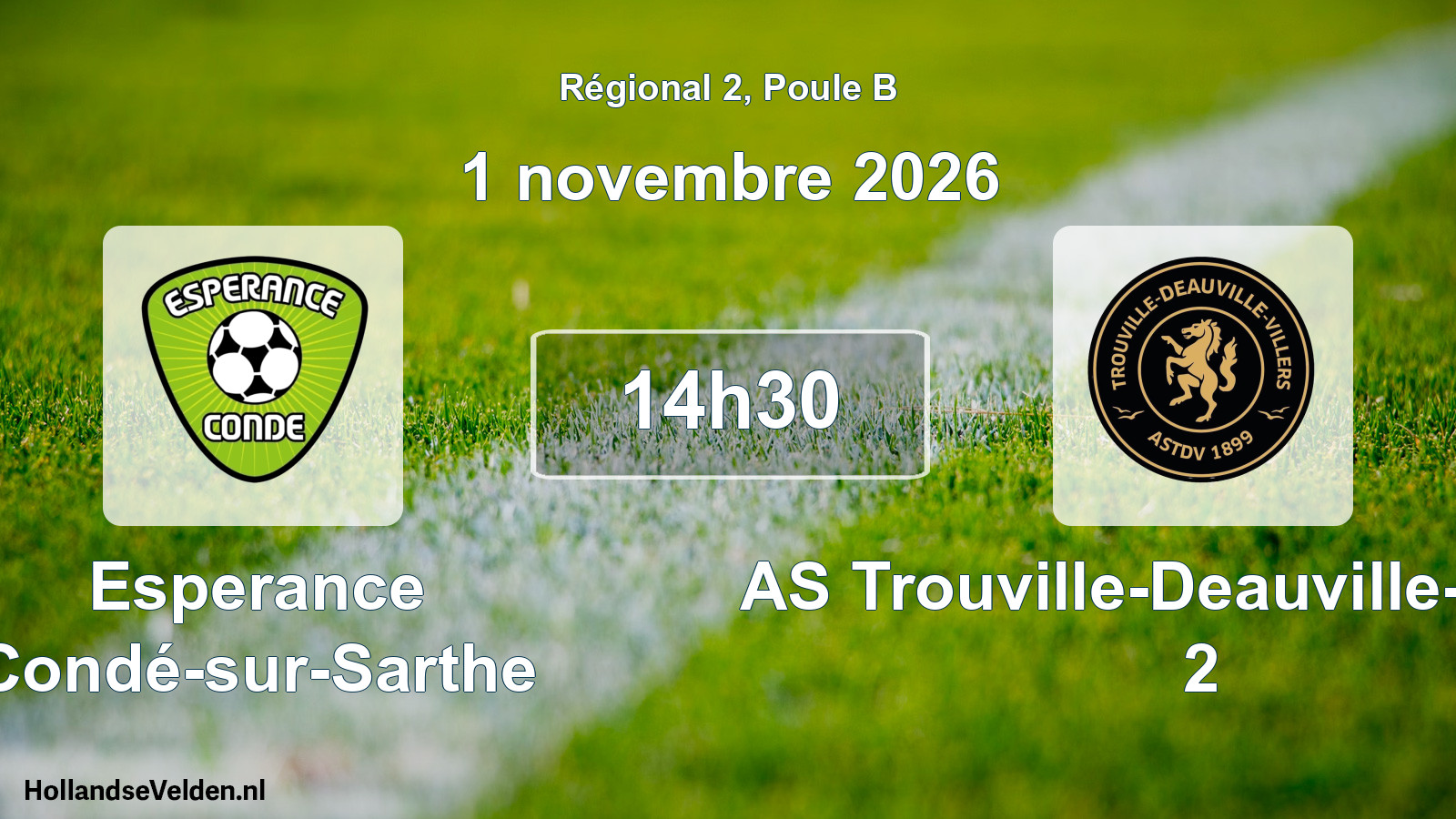 Scheduled Match: Esperance Condé-sur-Sarthe - AS Trouville-Deauville-Villers 2 (1 November 2026)