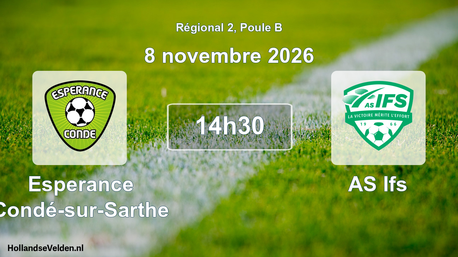 Scheduled Match: Esperance Condé-sur-Sarthe - AS Ifs (8 November 2026)