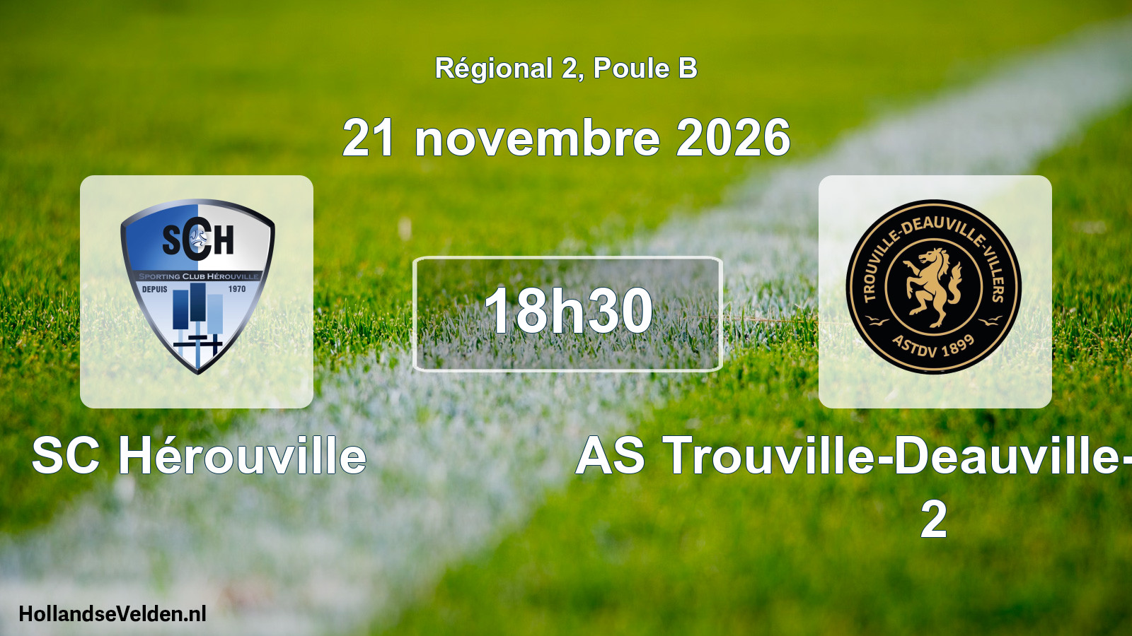Scheduled Match: SC Hérouville - AS Trouville-Deauville-Villers 2 (21 November 2026)