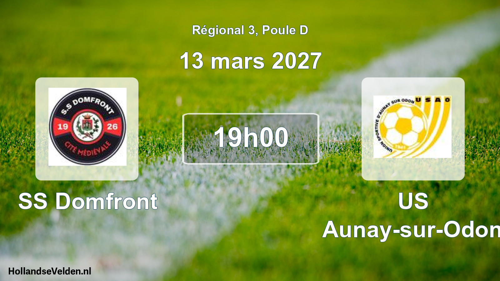 Scheduled Match: SS Domfront - US Aunay-sur-Odon (13 March 2027)