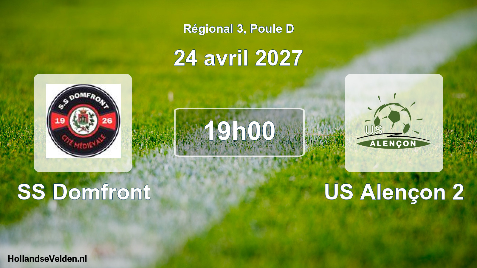 Scheduled Match: SS Domfront - US Alençon 2 (24 April 2027)