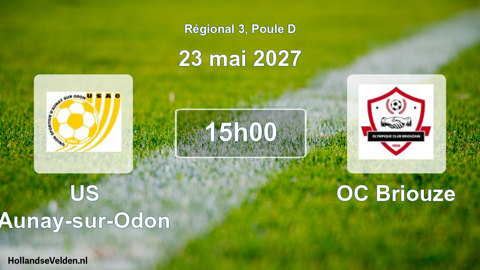 Geplande wedstrijd: US Aunay-sur-Odon - OC Briouze (23 mei 2027)