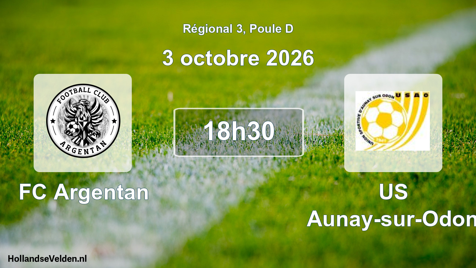 Scheduled Match: FC Argentan - US Aunay-sur-Odon (3 October 2026)