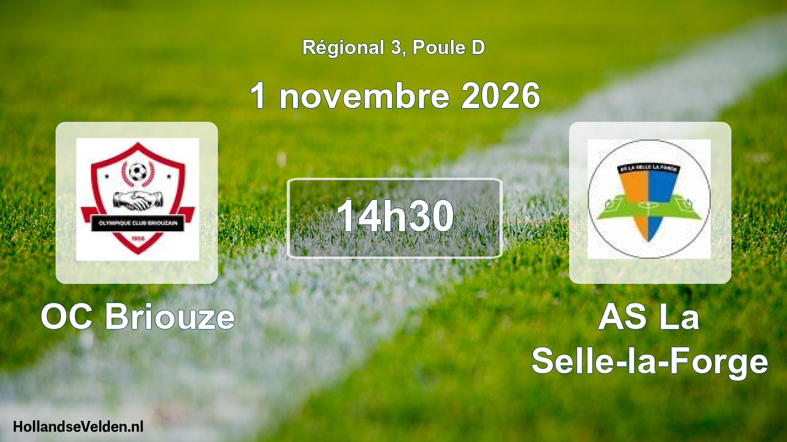 Scheduled Match: OC Briouze - AS La Selle-la-Forge (1 November 2026)