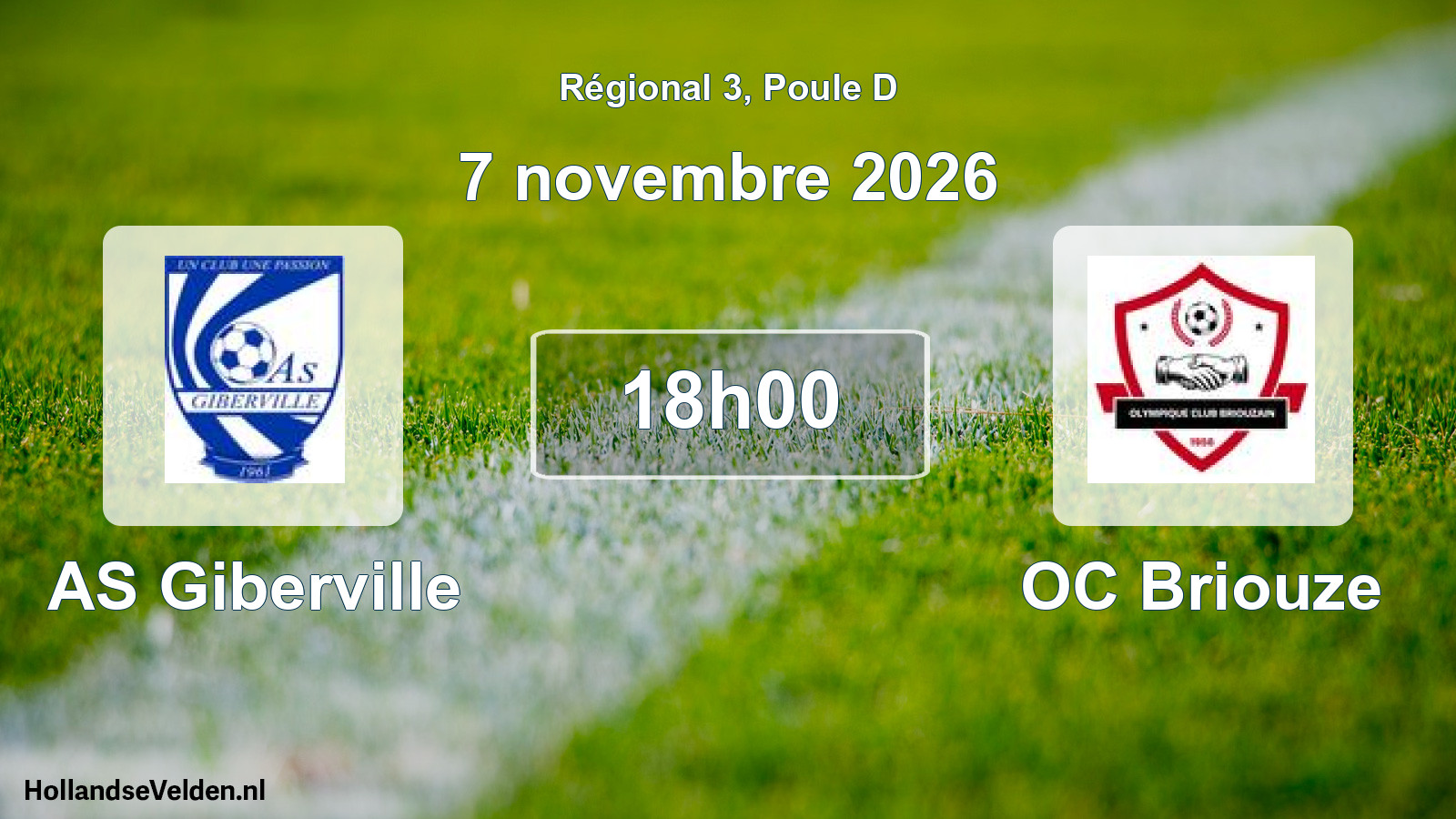 Scheduled Match: AS Giberville - OC Briouze (7 November 2026)