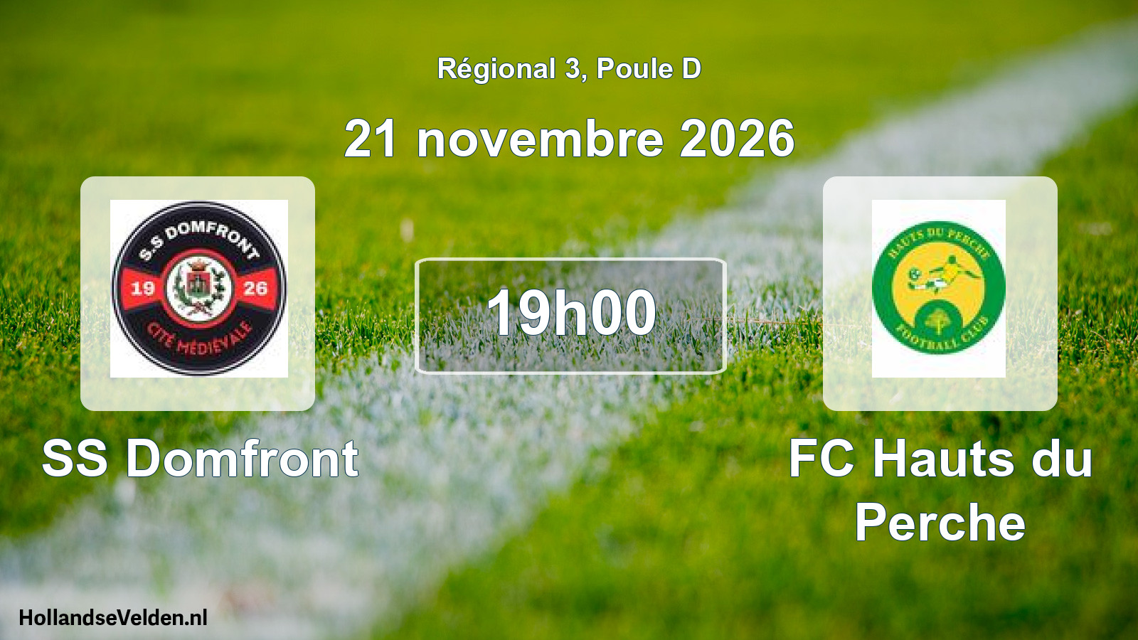 Scheduled Match: SS Domfront - FC Hauts du Perche (21 November 2026)