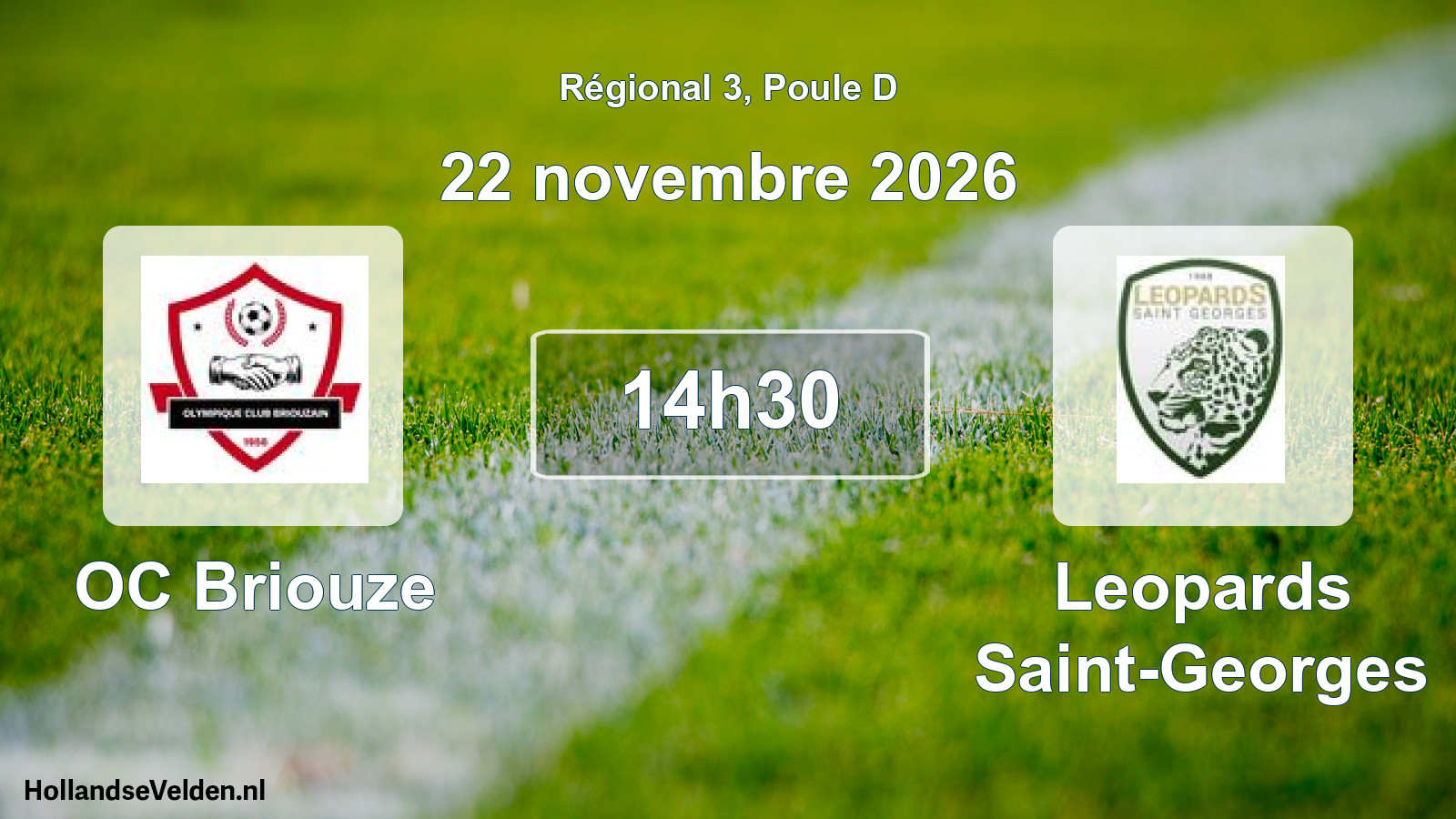 Scheduled Match: OC Briouze - Leopards Saint-Georges (22 November 2026)
