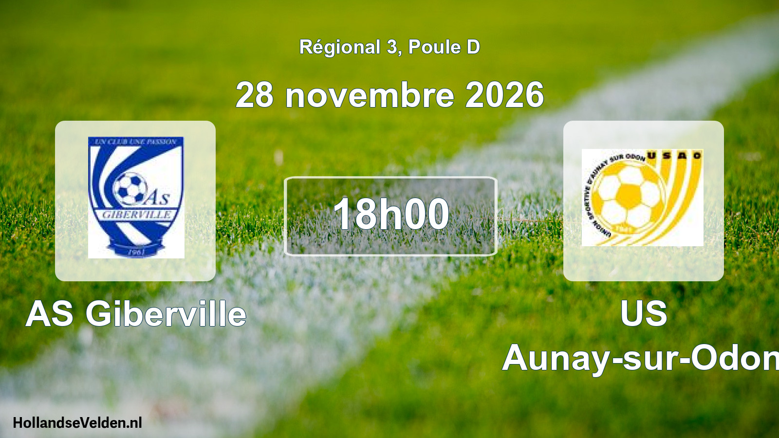 Scheduled Match: AS Giberville - US Aunay-sur-Odon (28 November 2026)