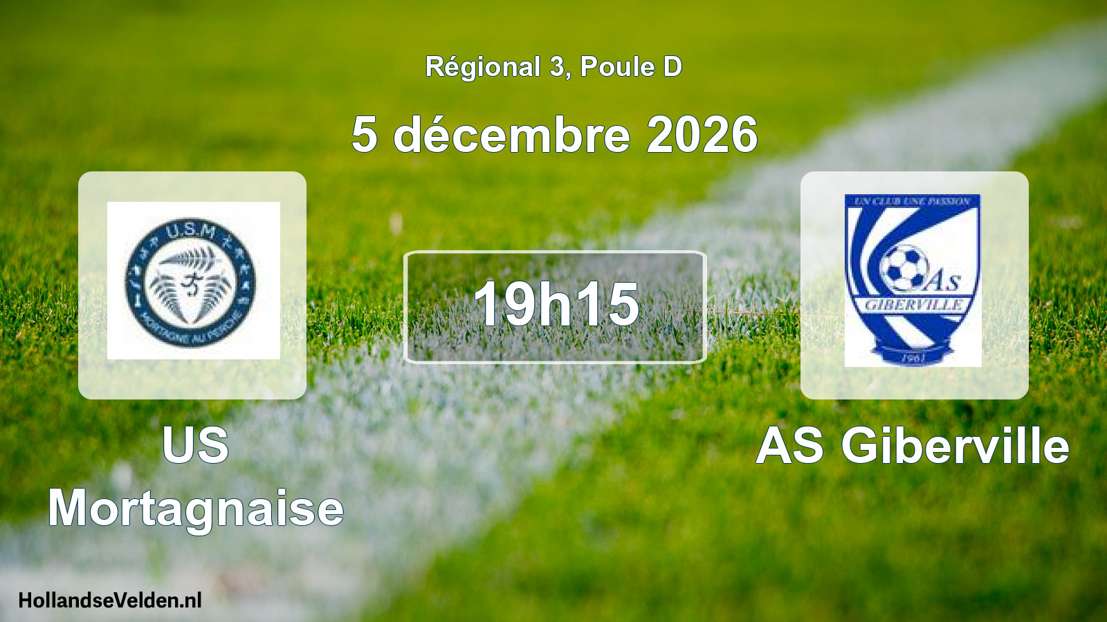 Scheduled Match: US Mortagnaise - AS Giberville (5 December 2026)
