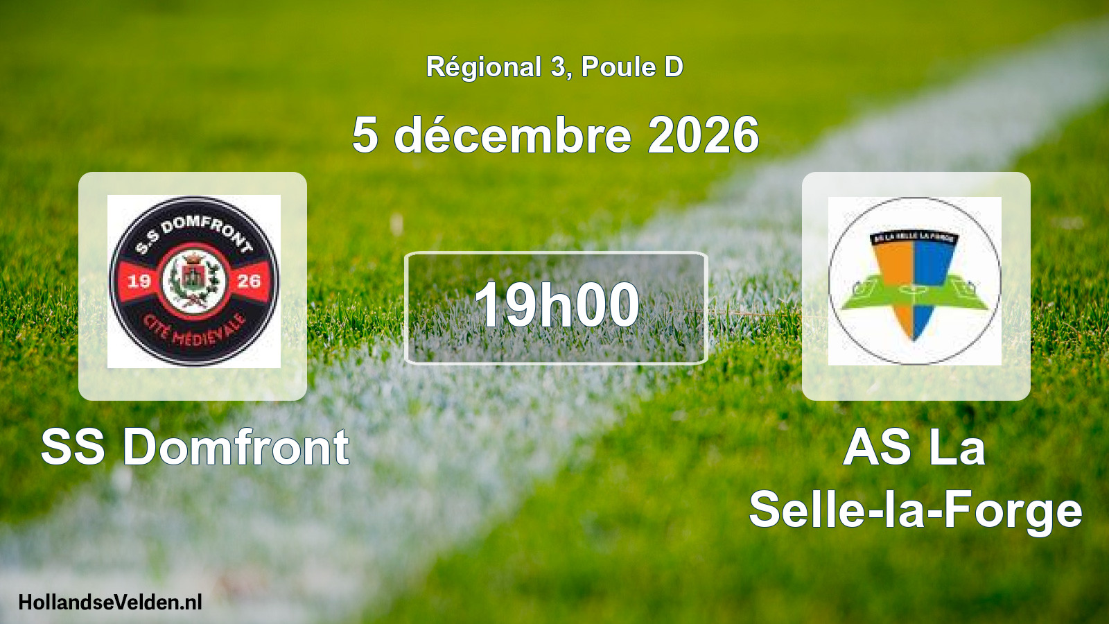 Scheduled Match: SS Domfront - AS La Selle-la-Forge (5 December 2026)