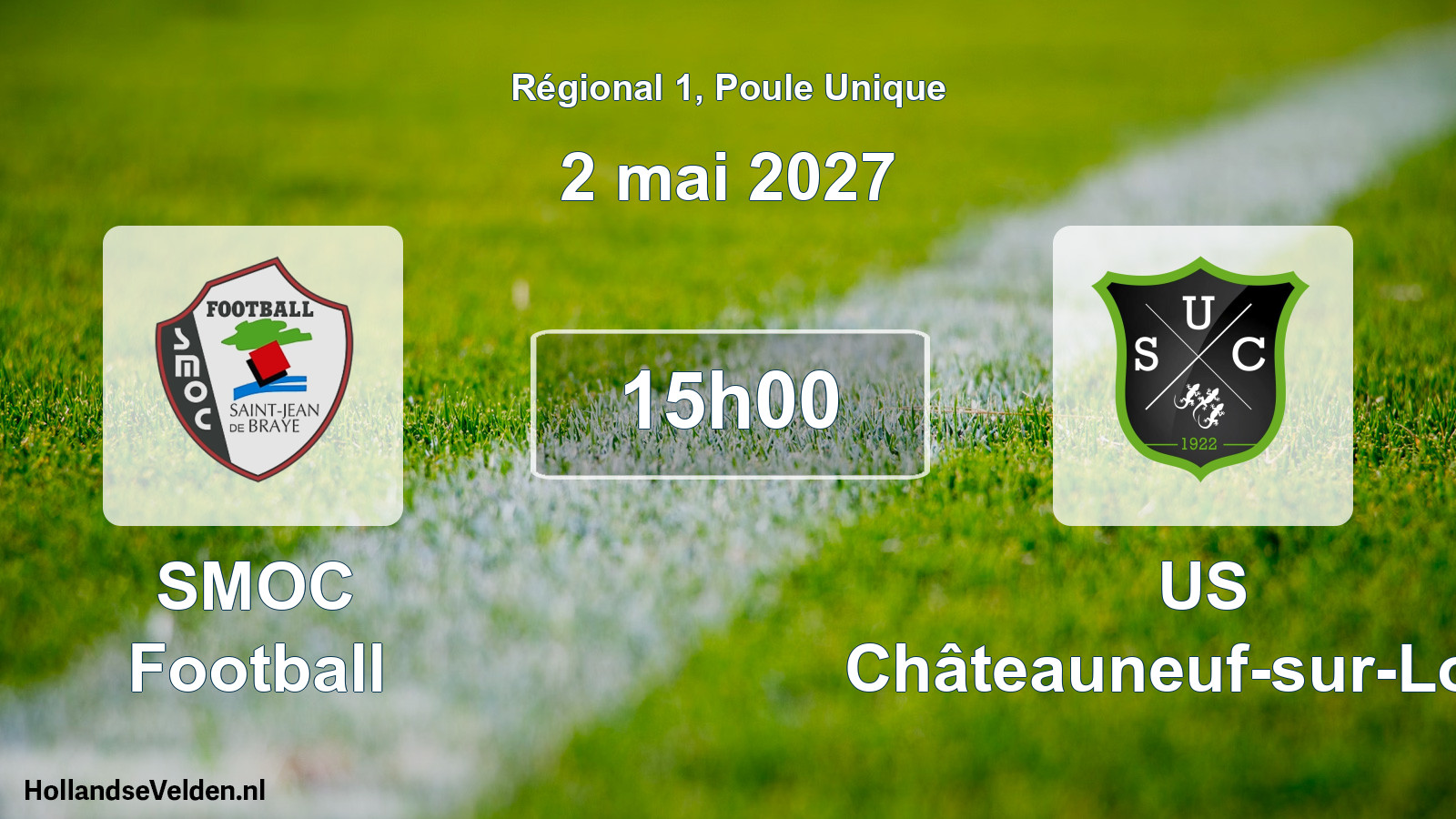 Scheduled Match: SMOC Football - US Châteauneuf-sur-Loire (2 May 2027)