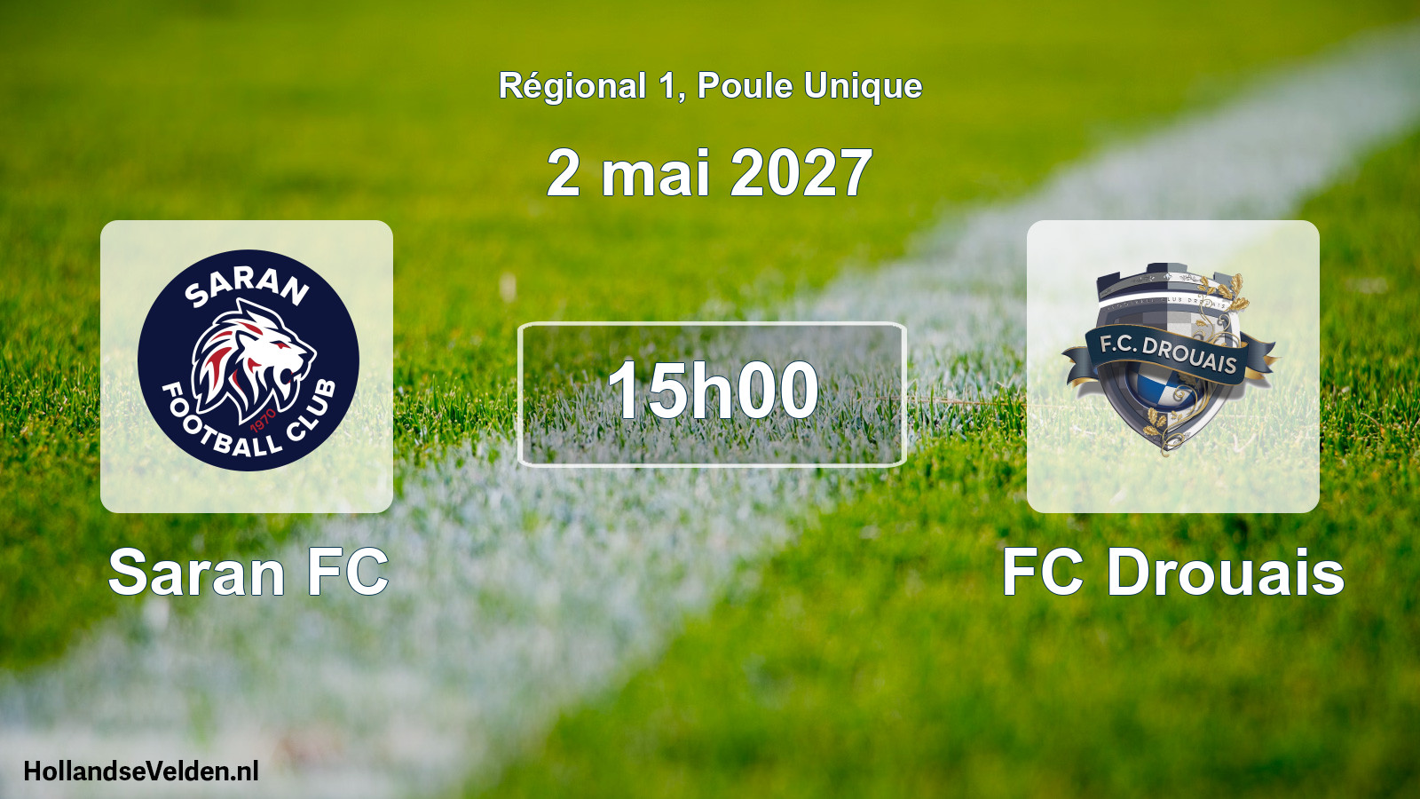 Scheduled Match: Saran FC - FC Drouais (2 May 2027)