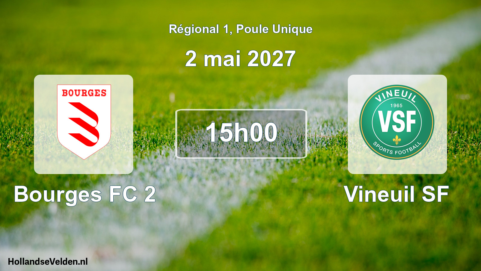 Match programmé: Bourges FC 2 - Vineuil SF (2 mai 2027)