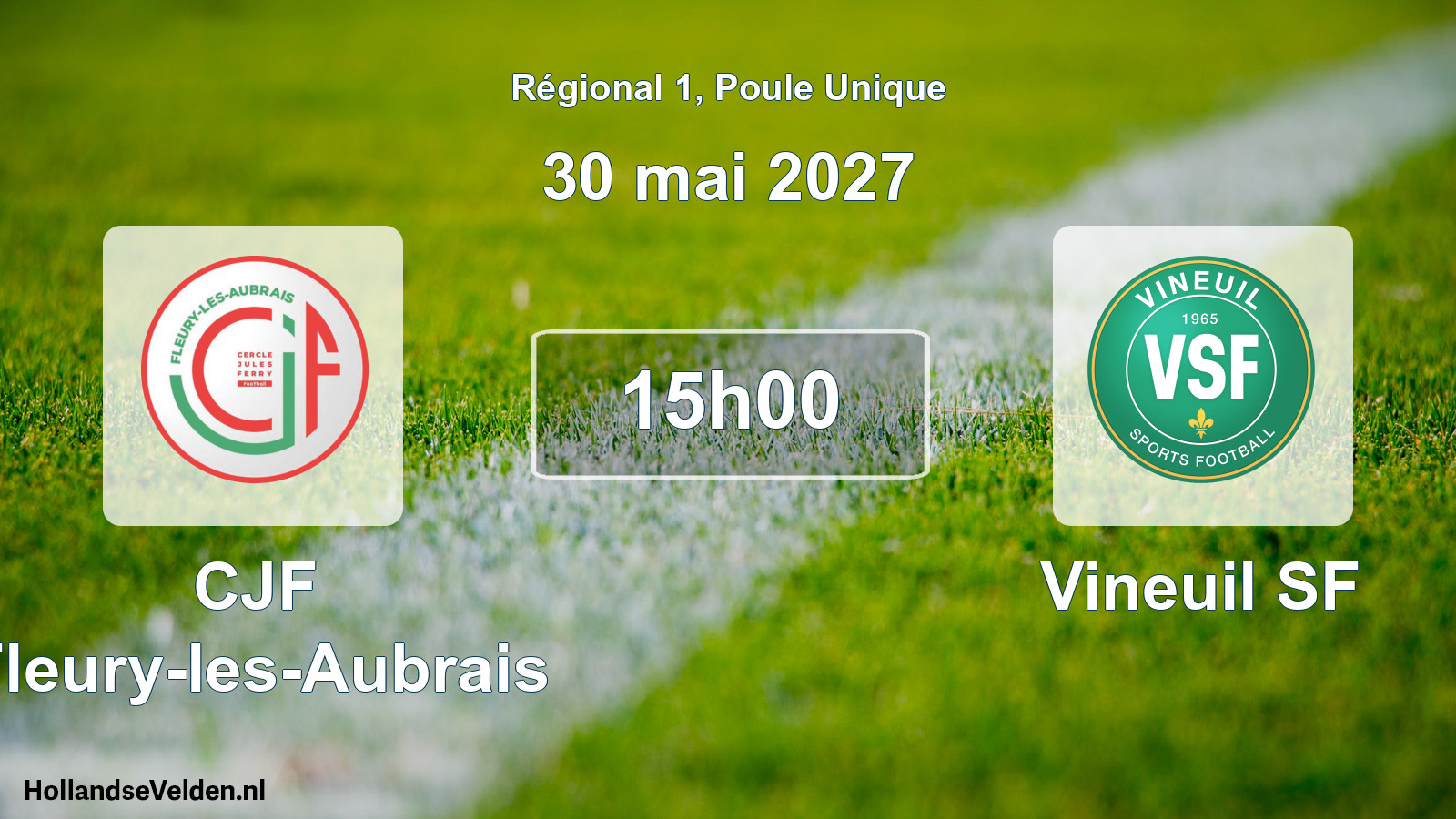 Scheduled Match: CJF Fleury-les-Aubrais - Vineuil SF (30 May 2027)