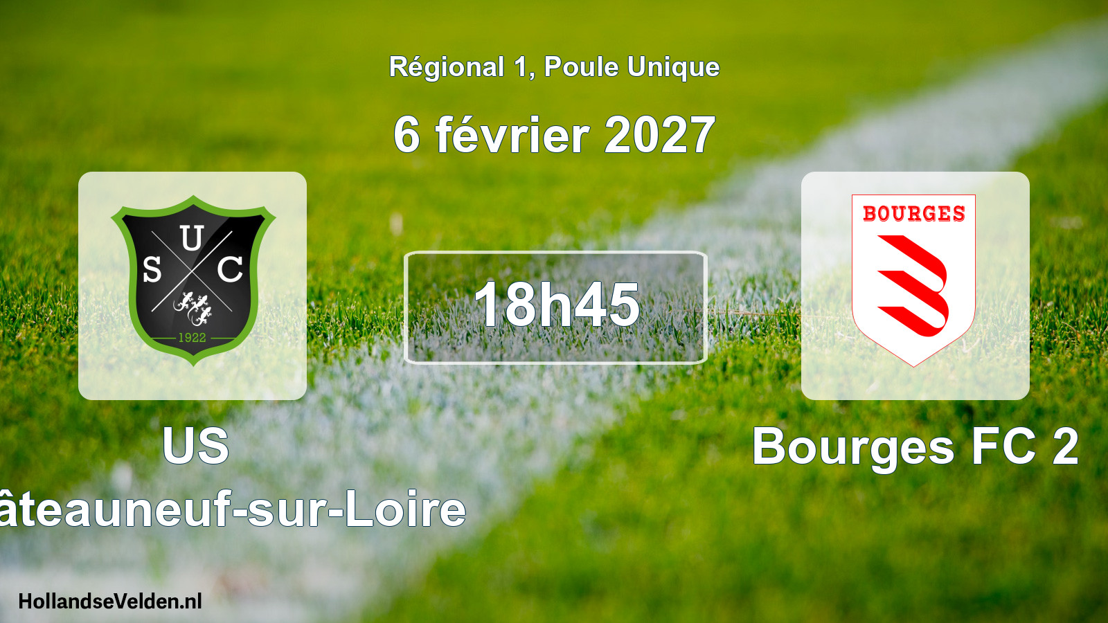 Scheduled Match: US Châteauneuf-sur-Loire - Bourges FC 2 (6 February 2027)