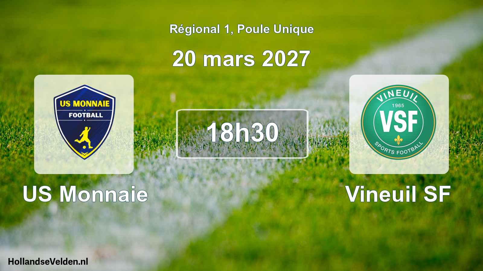 Match programmé: US Monnaie - Vineuil SF (20 mars 2027)