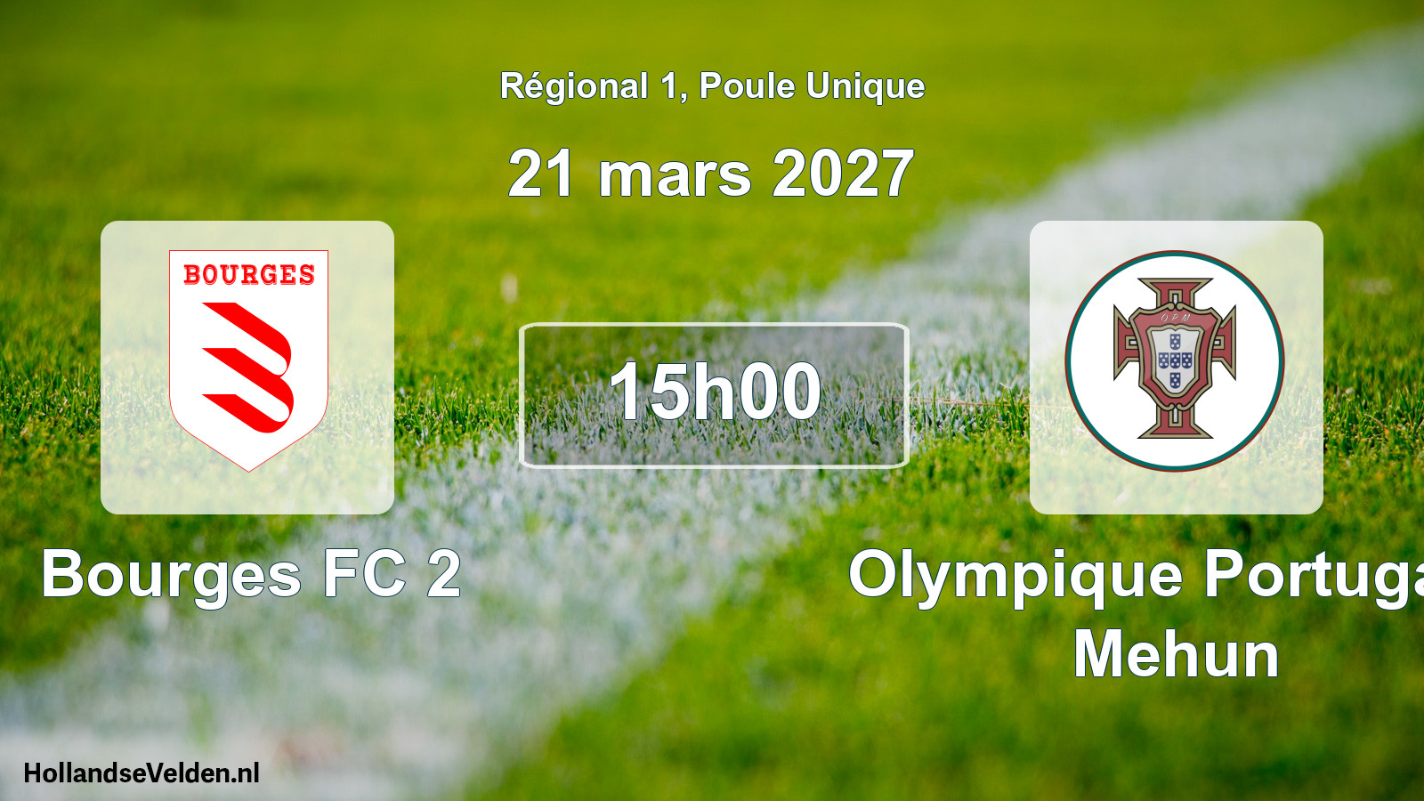 Scheduled Match: Bourges FC 2 - Olympique Portugais Mehun (21 March 2027)
