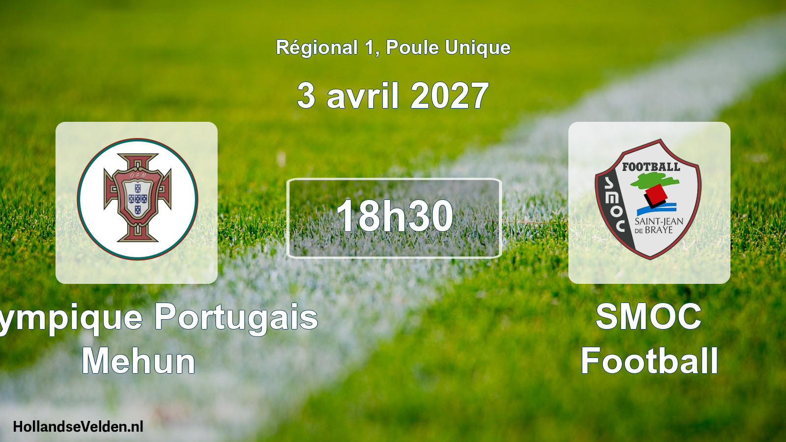 Match programmé: Olympique Portugais Mehun - SMOC Football (3 avril 2027)
