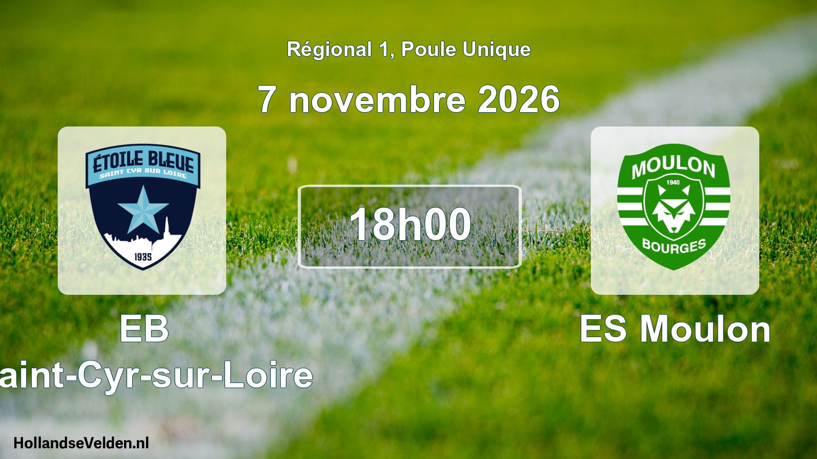 Match programmé: EB Saint-Cyr-sur-Loire - ES Moulon (7 novembre 2026)