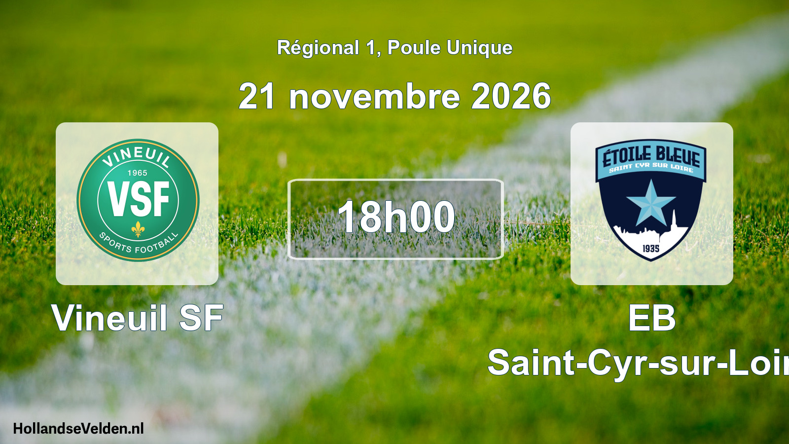 Match programmé: Vineuil SF - EB Saint-Cyr-sur-Loire (21 novembre 2026)