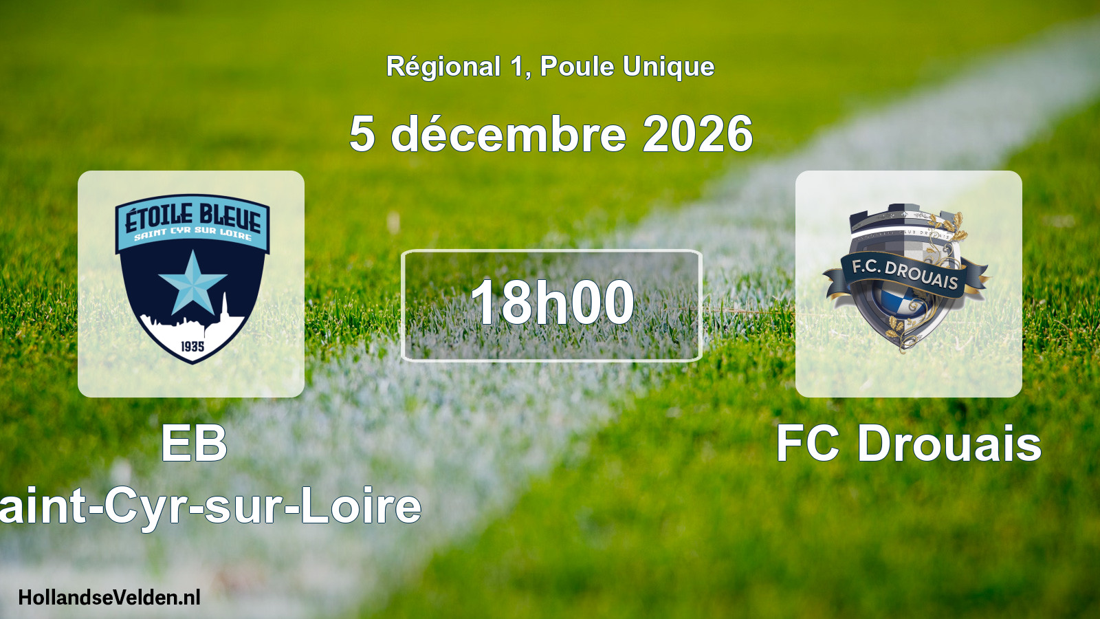 Scheduled Match: EB Saint-Cyr-sur-Loire - FC Drouais (5 December 2026)