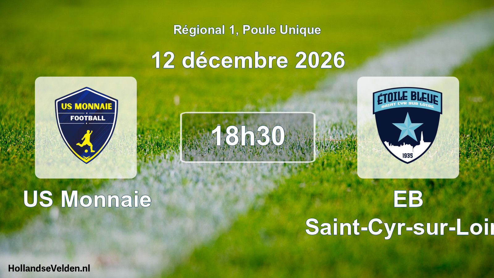 Match programmé: US Monnaie - EB Saint-Cyr-sur-Loire (12 décembre 2026)