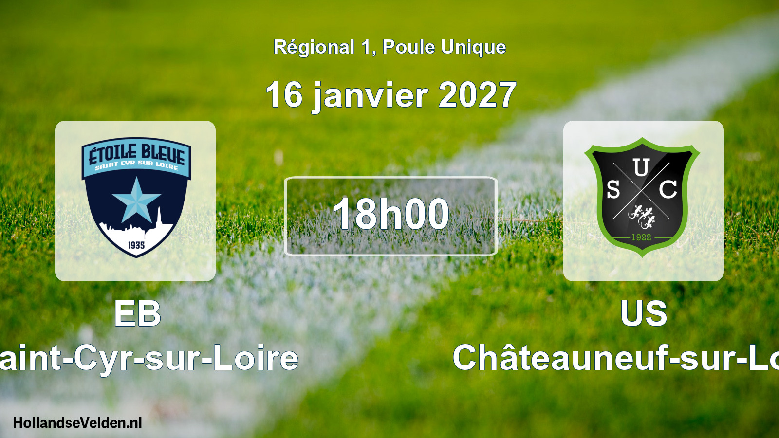 Scheduled Match: EB Saint-Cyr-sur-Loire - US Châteauneuf-sur-Loire (16 January 2027)