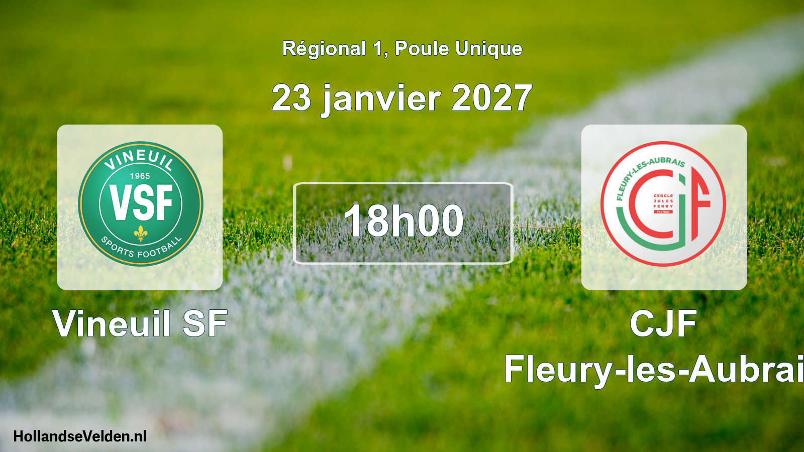 Scheduled Match: Vineuil SF - CJF Fleury-les-Aubrais (23 January 2027)