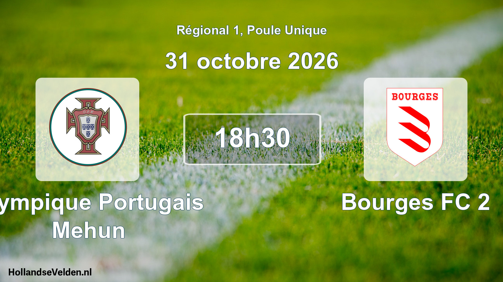 Scheduled Match: Olympique Portugais Mehun - Bourges FC 2 (31 October 2026)