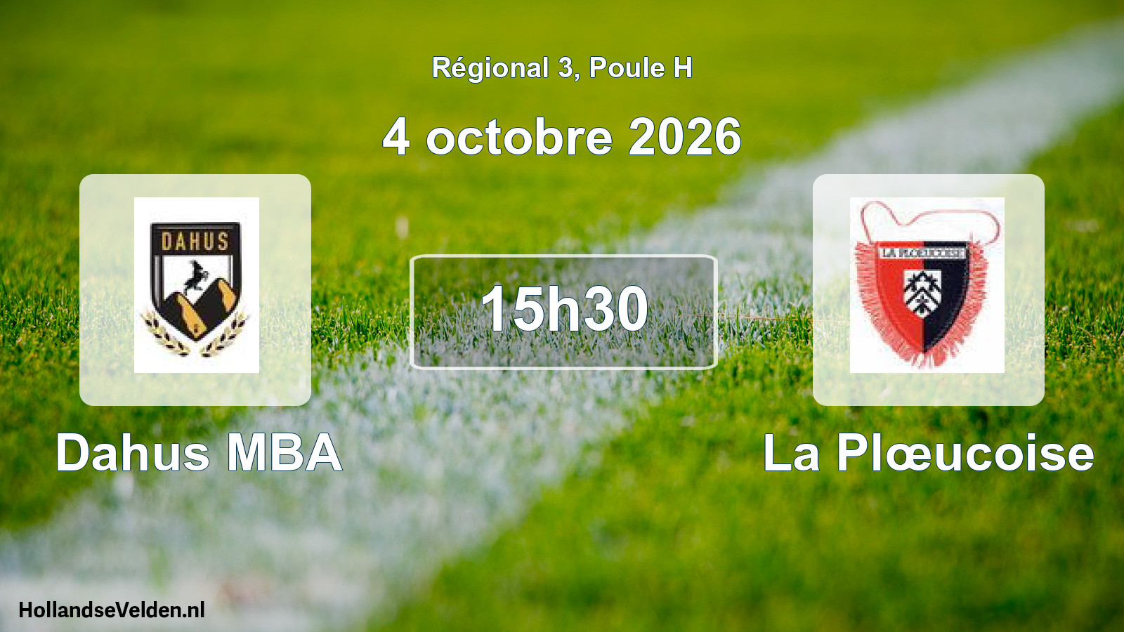 Scheduled Match: Dahus MBA - La Plœucoise (4 October 2026)