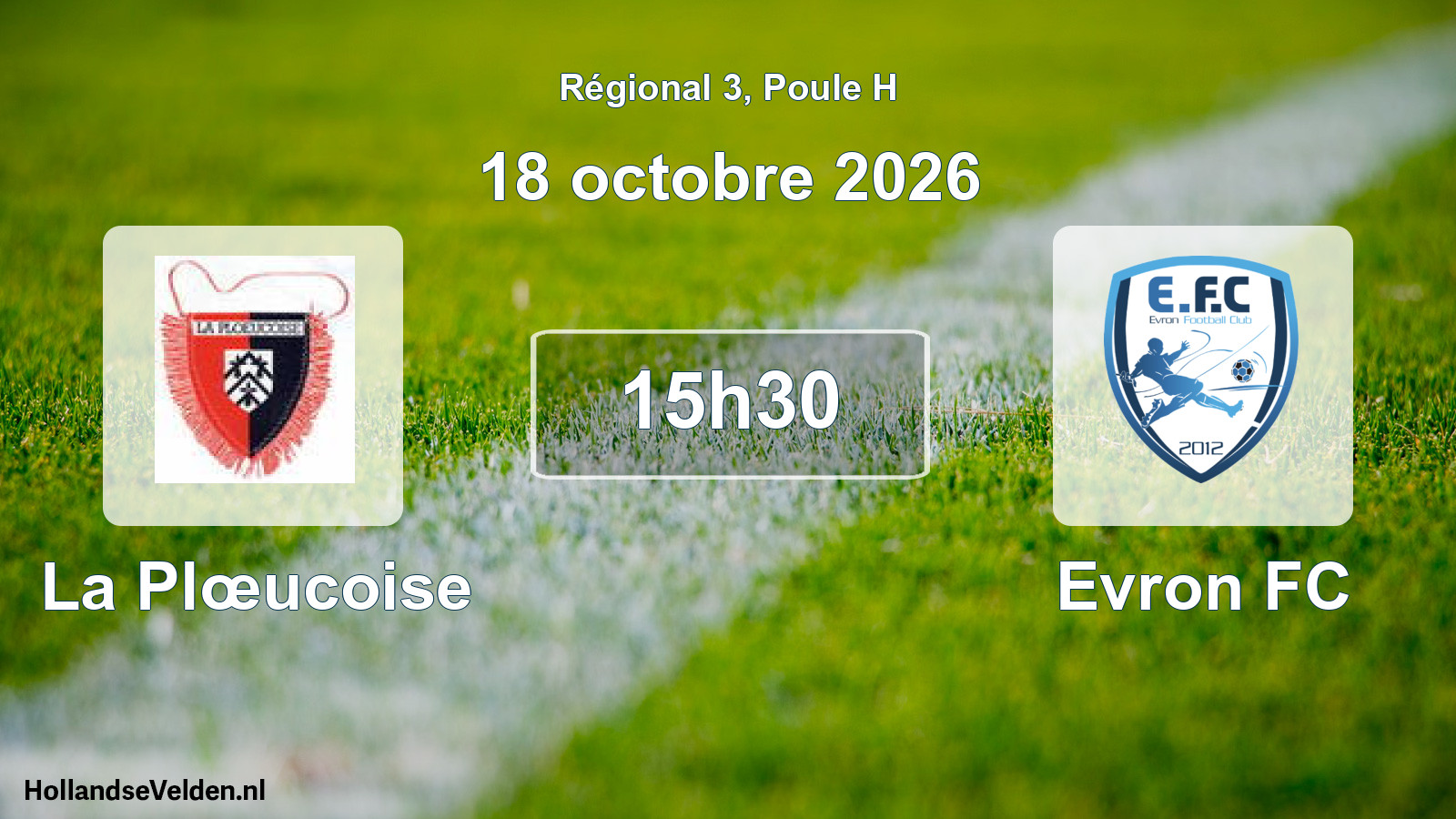 Scheduled Match: La Plœucoise - Evron FC (18 October 2026)