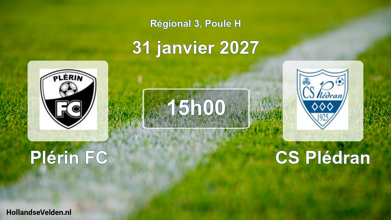 Scheduled Match: Plérin FC - CS Plédran (31 January 2027)