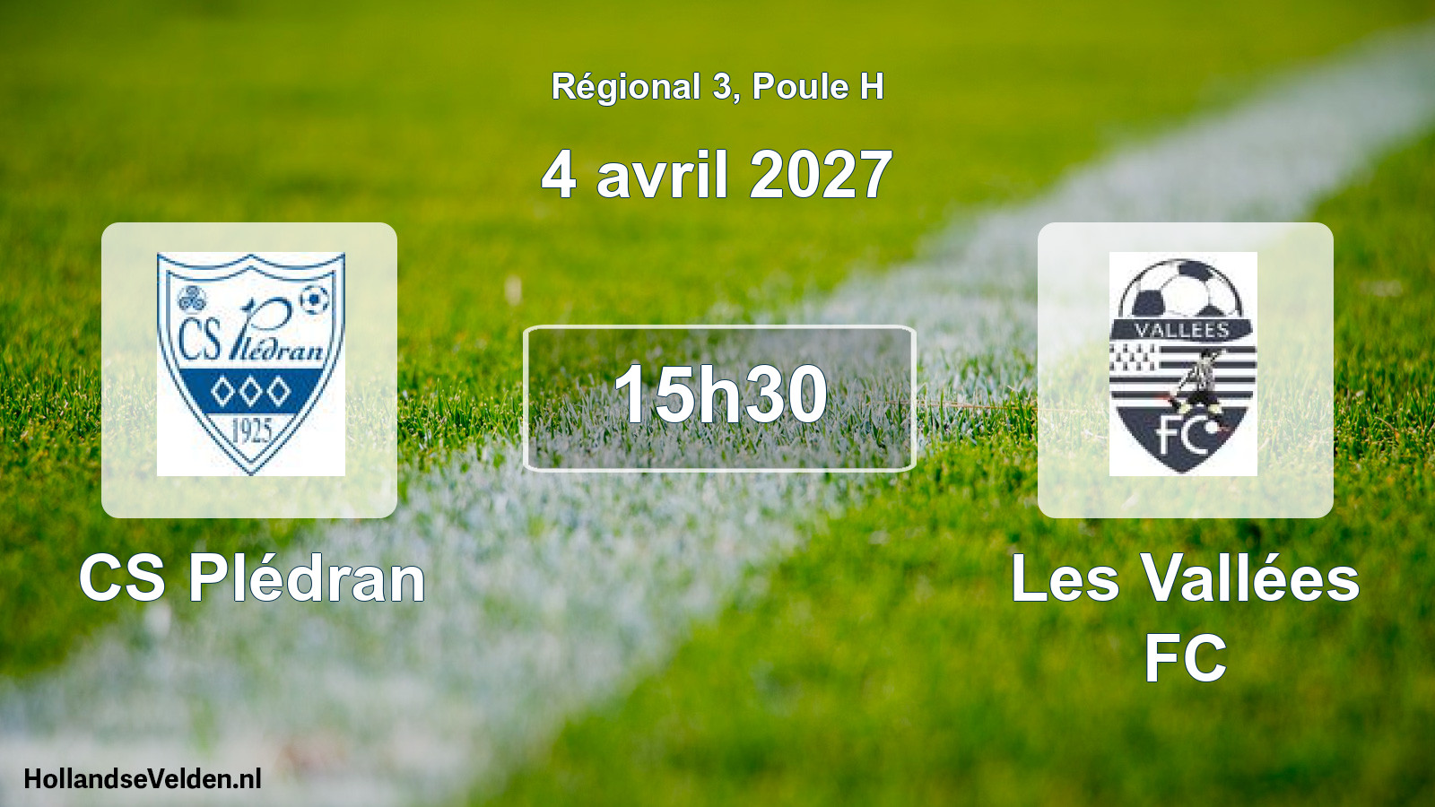 Scheduled Match: CS Plédran - Les Vallées FC (4 April 2027)
