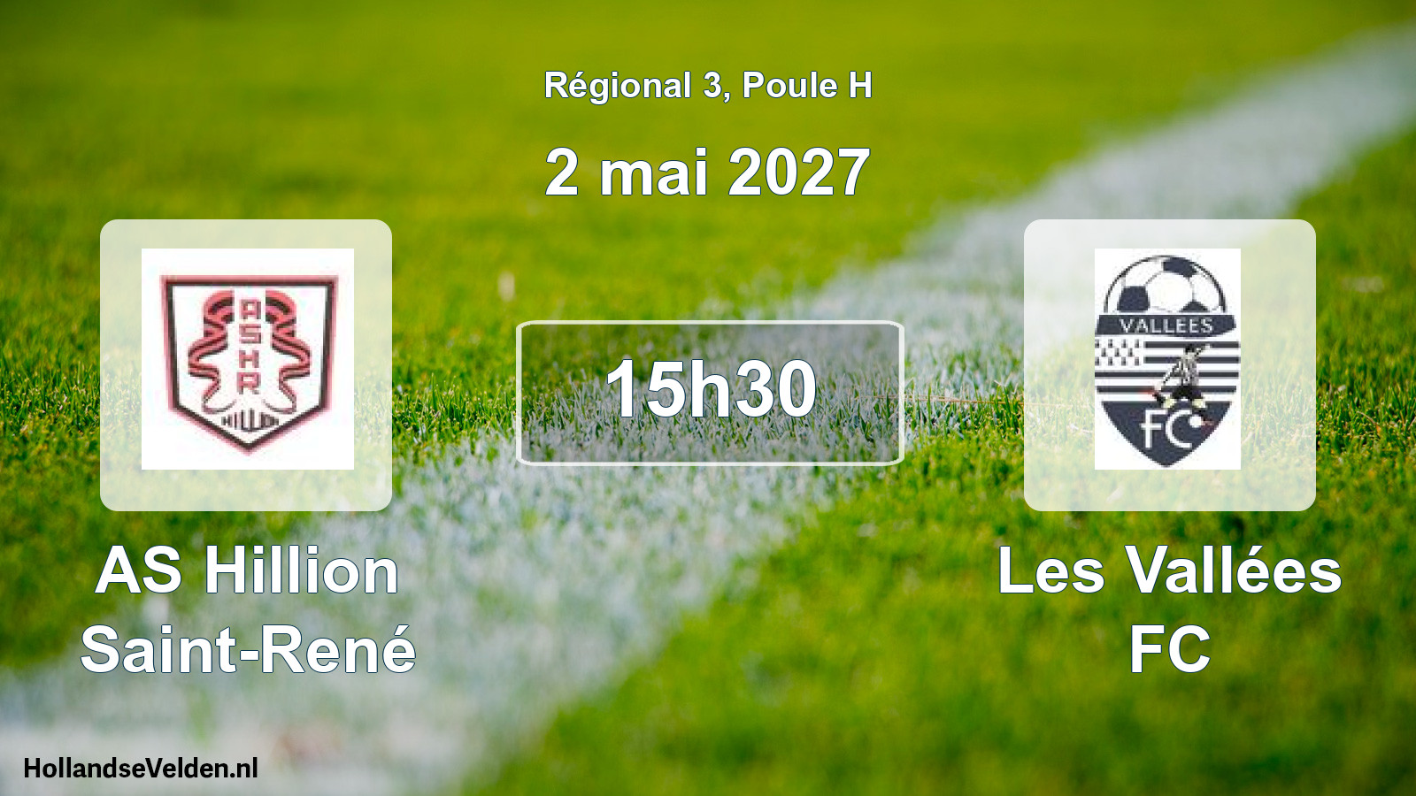 Scheduled Match: AS Hillion Saint-René - Les Vallées FC (2 May 2027)