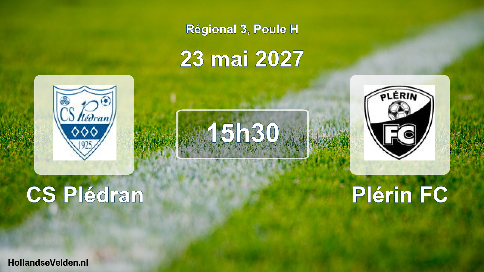 Match programmé: CS Plédran - Plérin FC (23 mai 2027)