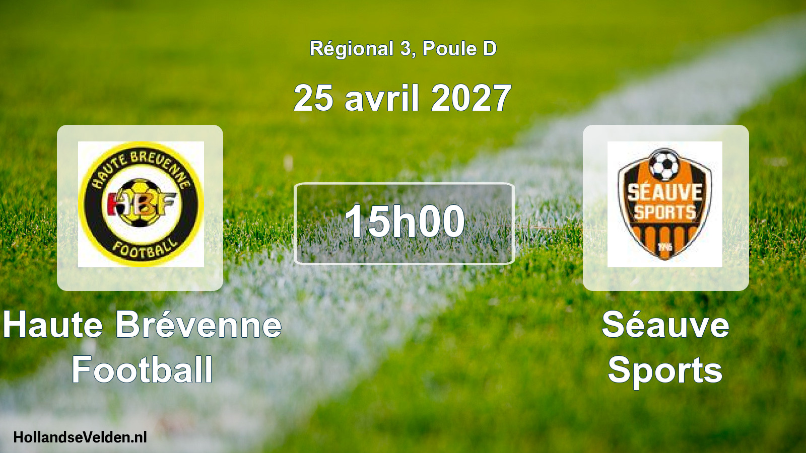Match programmé: Haute Brévenne Football - Séauve Sports (25 avril 2027)