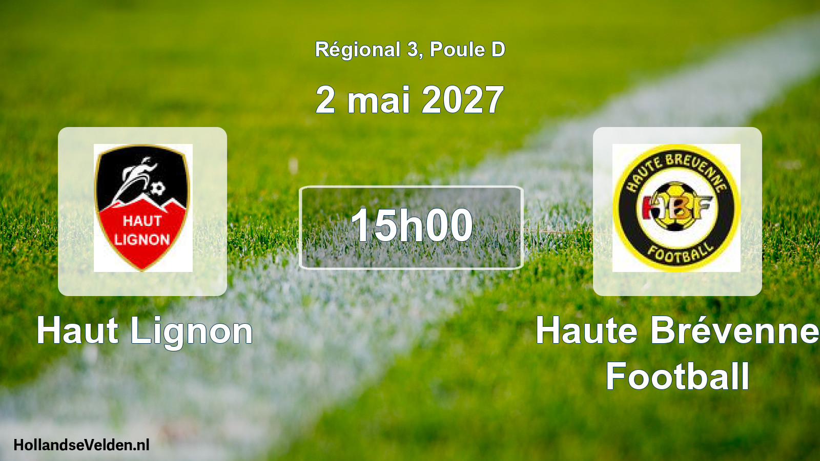 Match programmé: Haut Lignon - Haute Brévenne Football (2 mai 2027)