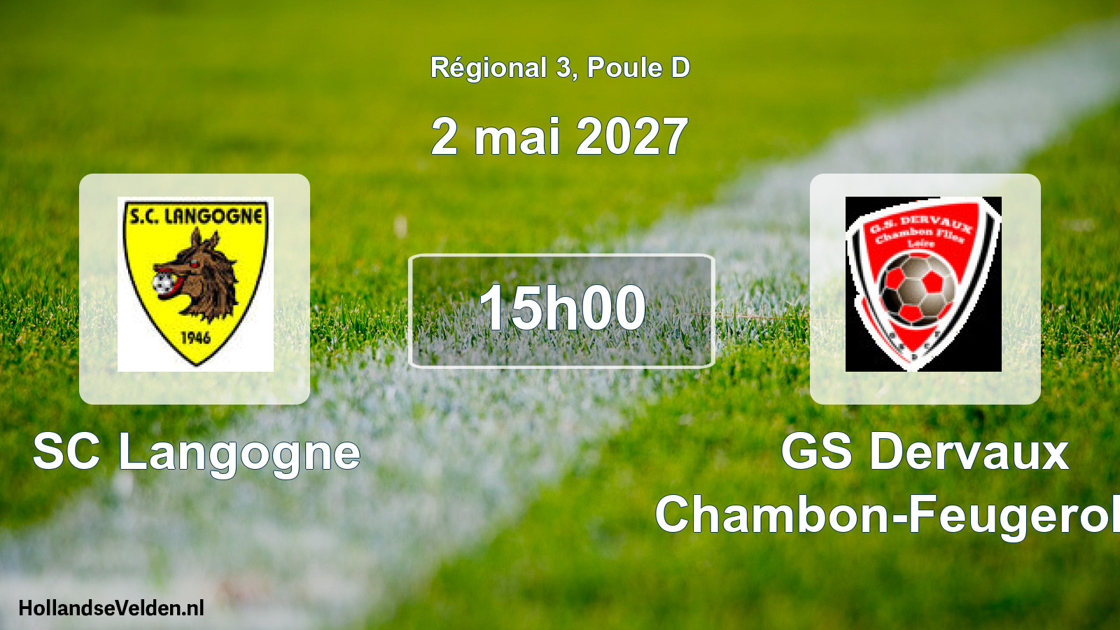 Match programmé: SC Langogne - GS Dervaux Chambon-Feugerolles (2 mai 2027)