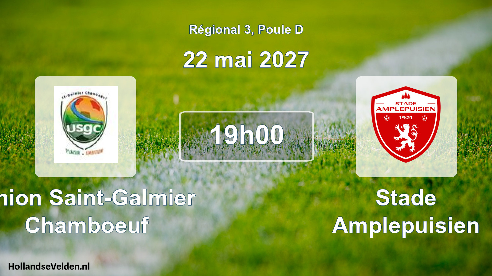 Match programmé: Union Saint-Galmier Chamboeuf - Stade Amplepuisien (22 mai 2027)