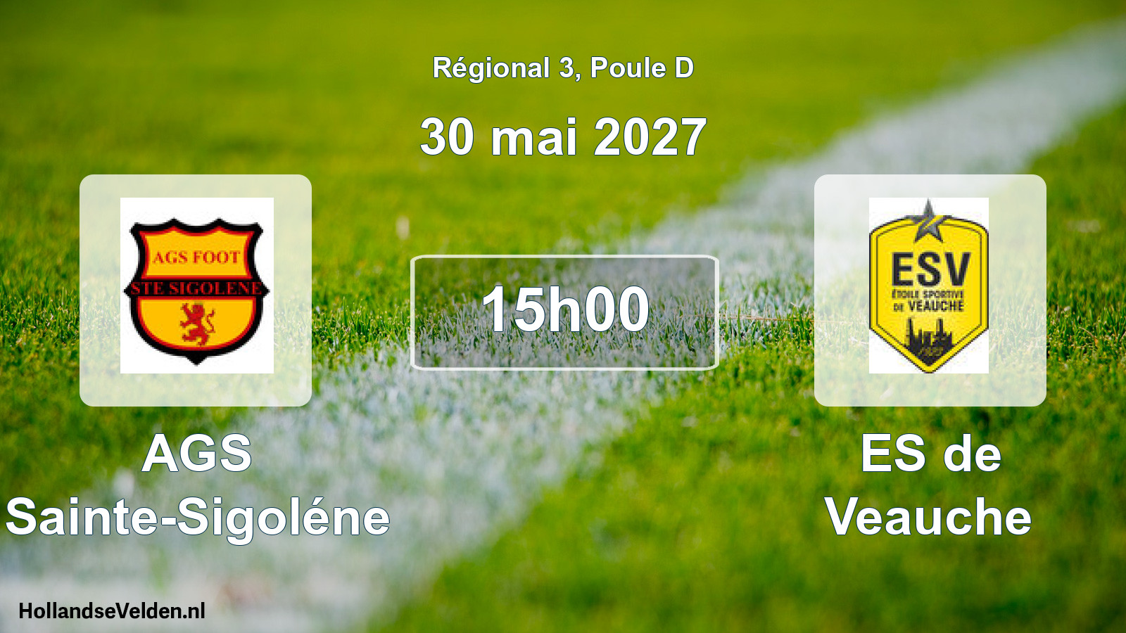 Match programmé: AGS Sainte-Sigoléne - ES de Veauche (30 mai 2027)